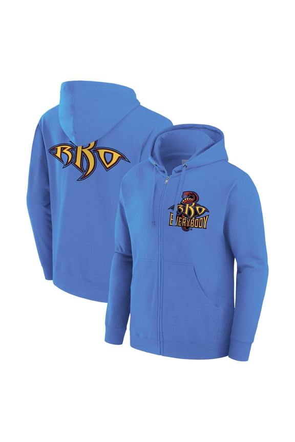 Men's Blue Randy Orton Cobalt Full-Zip Hoodie
