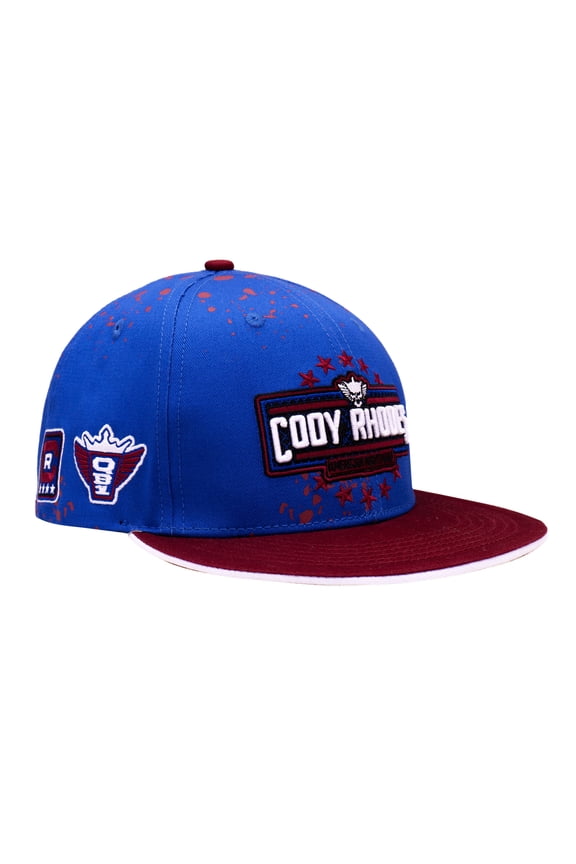 Men's Blue/Red Cody Rhodes Captain Cody Snapback Hat