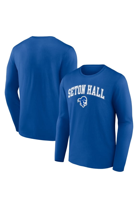 Men's Blue Seton Hall Pirates Campus Long Sleeve T-Shirt