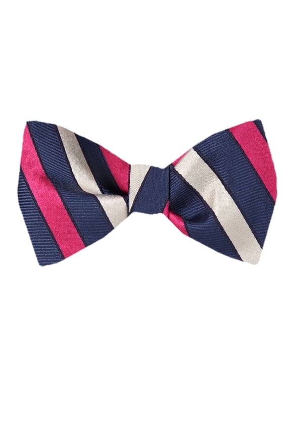Men's Blue Silk Self Tie Bowtie Tie Yourself Bow Ties