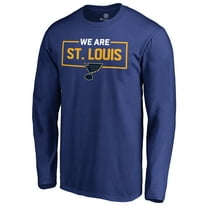 Men's Blue St. Louis Blues Iconic Collection We Are Long Sleeve T-Shirt