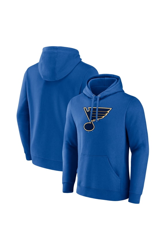 Men's Blue St. Louis Blues Primary Logo Pullover Hoodie
