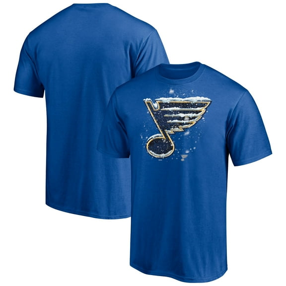 Men's Blue St. Louis Blues Snow Logo T-Shirt