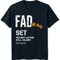 Men's Blue TShirt with 'DREAM' in 'FAD SET' and 'STEETNOSS ' Design