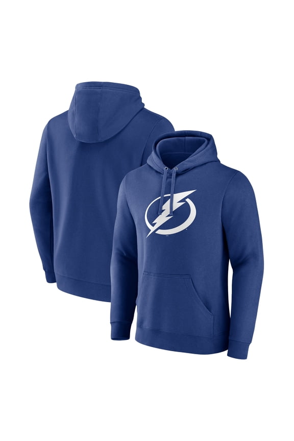 Men's Blue Tampa Bay Lightning Primary Logo Pullover Hoodie