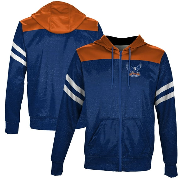 Men's Blue Texas Tyler Patriots Full-Zip Hoodie