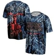 Mens Blue The Rock The Final Boss Graphic T-Shirt