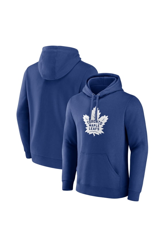 Men's Blue Toronto Maple Leafs Primary Logo Pullover Hoodie