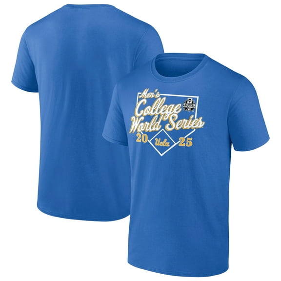 Men's Blue UCLA Bruins 2025 NCAA Baseball Men's College World Series Bullpen Ace T-Shirt