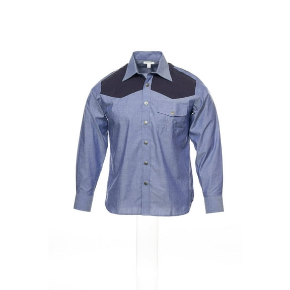 Men's Blue Western Shirt
