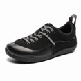 thumbnail image 1 of Men's Blue and Black Outdoor Casual Sneakers, Breathable Comfort Walking Shoes, 1 of 10