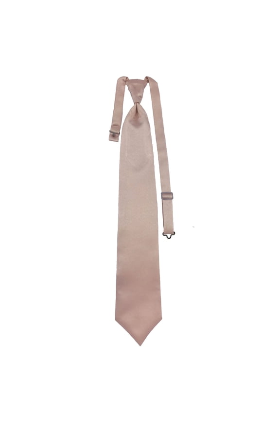Men’s Blush Formal Satin Pre-Tied Necktie Tie in a Variety of Colors by Spencer J’s Signature Satin Collection