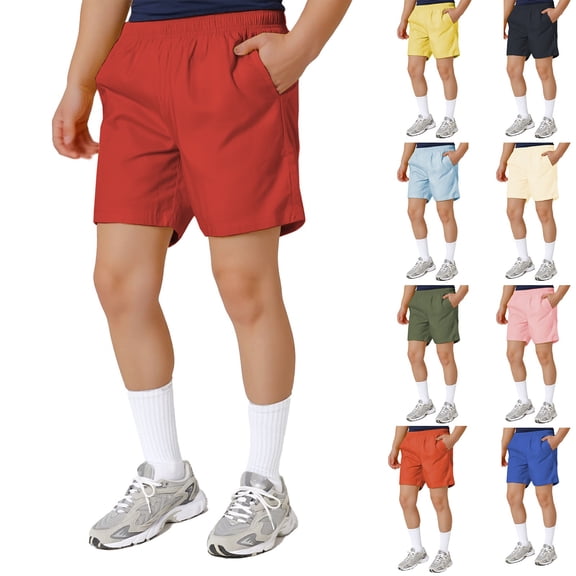 Men's Board Shorts Polyester Nylon Breathable Hawaiian Print Quick Dry Patriotic Swimming Trunks with Pockets Anti-Chafe Beach Shorts Bathing Suits