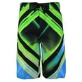 thumbnail image 1 of Men's Board Shorts Sport Beach Swimwear Bathing Suit Slim Fit Trunks (30, 513s Blue Green), 1 of 3