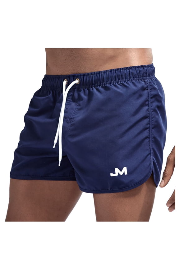 Men's Board Shorts Swim Trunks, Lightweight Breathable Beach Surfing Pants, Drawstring Elastic Waist Summer Casual Design for Pool Vacation and Swimming
