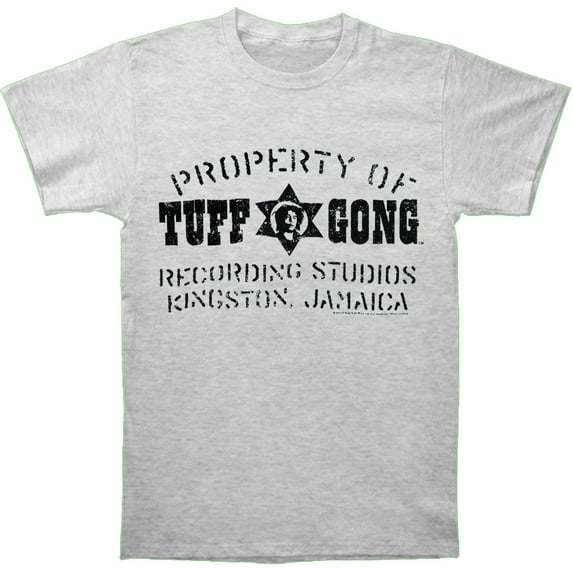 Men's Bob Marley Prop Of Tuff Gong T-shirt Small Gray Heather
