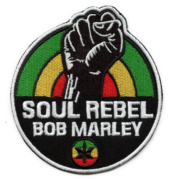 Men's Bob Marley Soul Rebel Woven Patch