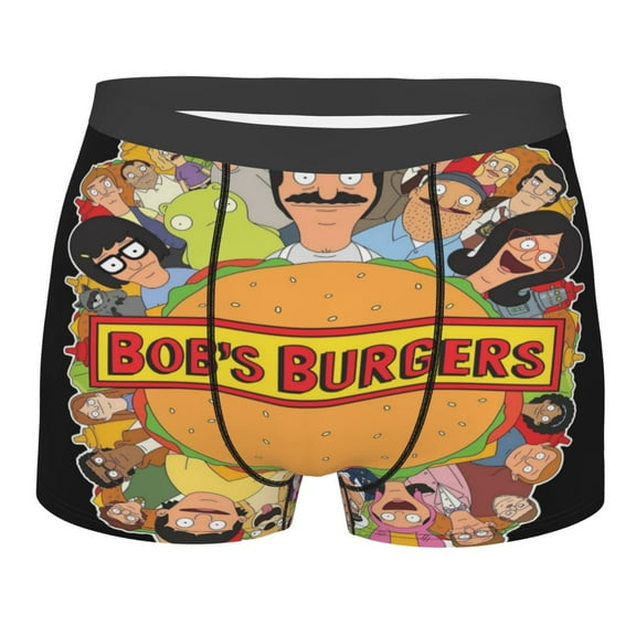 Men's Bob's Burgers Boxer Briefs Soft Comfort Breathable Underwear