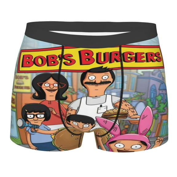 Men's Bob's Burgers Boxer Briefs Soft Comfort Breathable Underwear