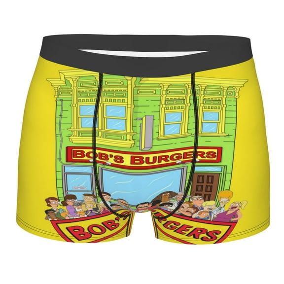 Men's Bob's Burgers Boxer Briefs Soft Comfort Breathable Underwear