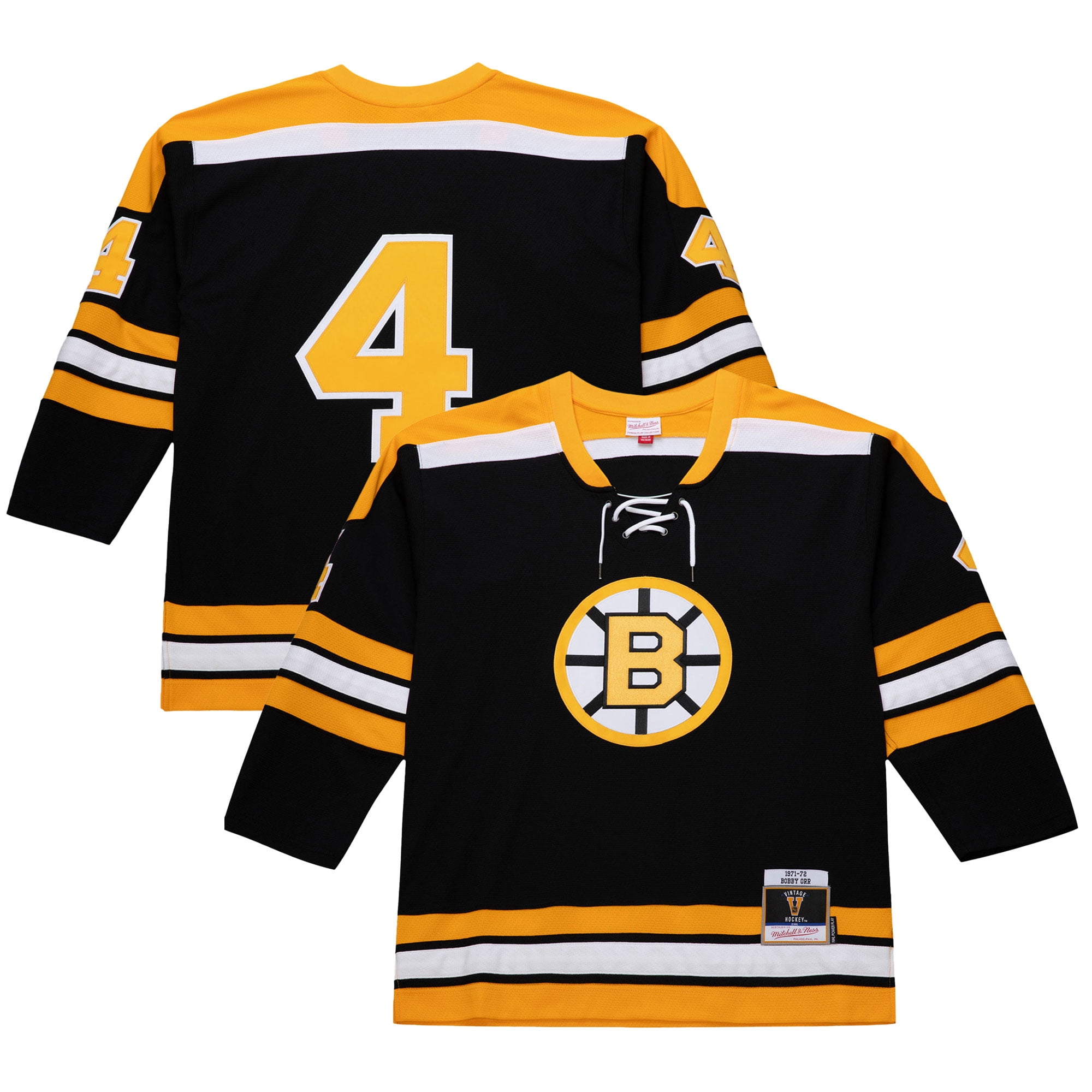 Men's Bobby Orr Black Boston Bruins 1971-72 Power Play Jersey - Walmart.com
