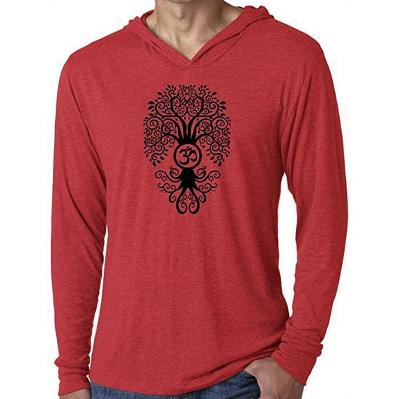 Men's Bodhi Tree Long Sleeve Lightweight Hoodie Tee