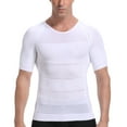 thumbnail image 1 of Men's Body Shaper Slimming Shirt Tummy Vest Thermal Compression Base Layer Slim Muscle Short Sleeve Shapewear, 1 of 5