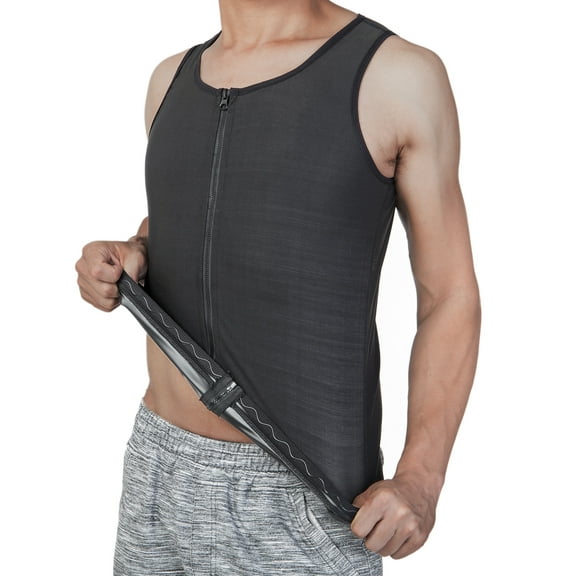 Men's Body Shaper Two layers compression Body Shaper Shirt Vest Tummy Control Tank Top Slimming Undershirts Vest