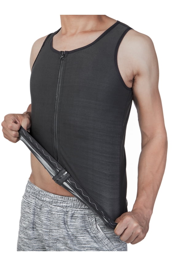 Men's Body Shaper Two layers compression Body Shaper Shirt Vest Tummy Control Tank Top Slimming Undershirts Vest