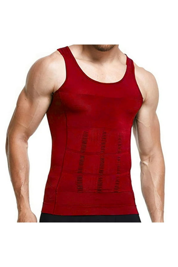 Men's Bodybuilding Shaping Tank Top for Chest Back Lifting and Abdominal Techniques Muscle Enhancing Workout Gear Mens Muscle Gym Tank Top Breathable Sleeveless Shirts for Active Men