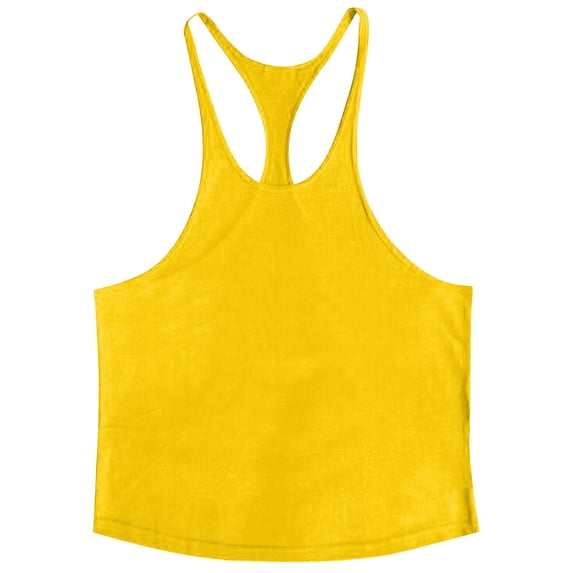 Men's Bodybuilding Stringer Tank Tops Quick Dry Athletic Workout T-Shirts Sleeveless Muscle Fitness Tee