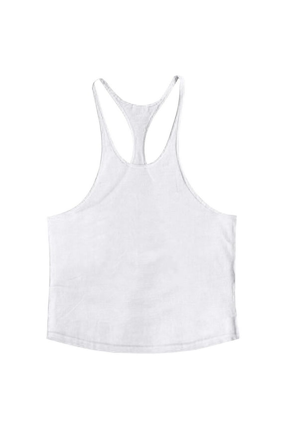 Men's Bodybuilding Stringer Tank Tops Quick Dry Athletic Workout T Shirts Sleeveless Muscle Fitness Tee