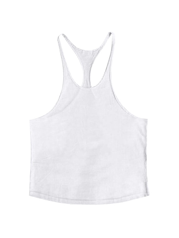 Men's Bodybuilding Stringer Tank Tops Quick Dry Athletic Workout T Shirts Sleeveless Muscle Fitness Tee