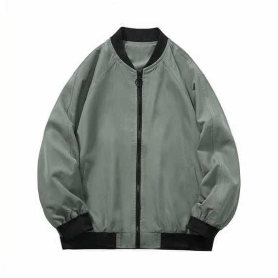 Men's Bomber Jacket Full Zip Windbreaker Jackets Water Resistant Jackets Baseball Coat Outdoor Camping Cycling
