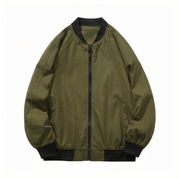 Men's Bomber Jacket Full Zip Windbreaker Jackets Water Resistant Jackets Baseball Coat Outdoor Camping Cycling