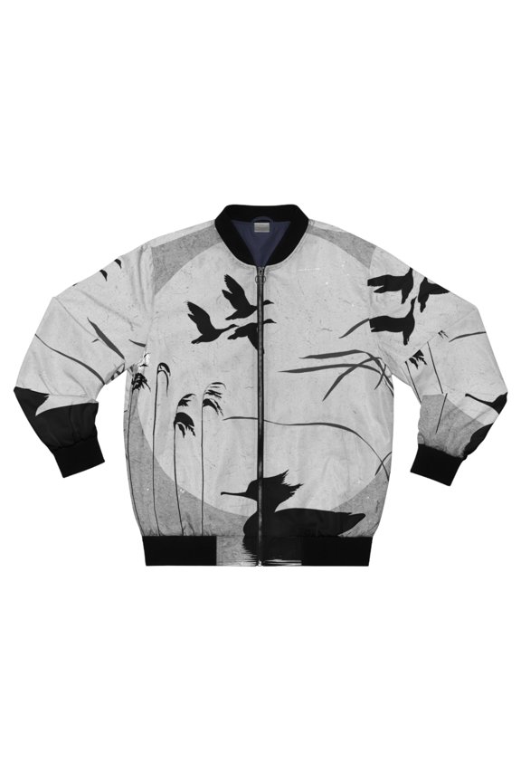 Men's Bomber Jacket_Grey_2XL