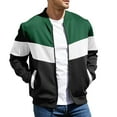 thumbnail image 1 of Men's Bomber Jacket Lightweight Casual Zipper Coat with Pockets Ideal for Camping, Hiking, 1 of 8