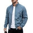 thumbnail image 1 of Men's Bomber Jacket Lightweight Windbreaker Spring Fall Jacket Windproof Water Shedding Lightweight Fashion Casual Wear, 1 of 3