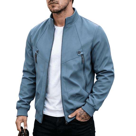 Men's Bomber Jacket Lightweight Windbreaker Spring Fall Jacket Windproof Water Shedding Lightweight Fashion Casual Wear