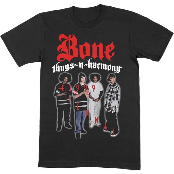 Men's Bone Thugs - N - Harmony E. 1999 Slim Fit T-shirt Large Black