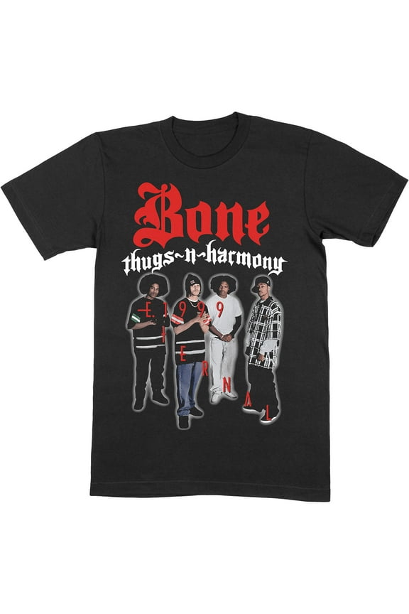 Men's Bone Thugs - N - Harmony E. 1999 Slim Fit T-shirt Small Black