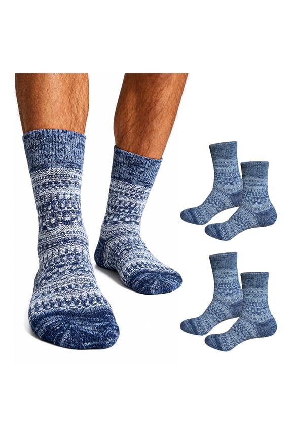 Men’s Boot Crew Socks, 3 Pairs – Thick Cushioned Work Boot Socks, Durable Outdoor Hiking & Everyday Wear