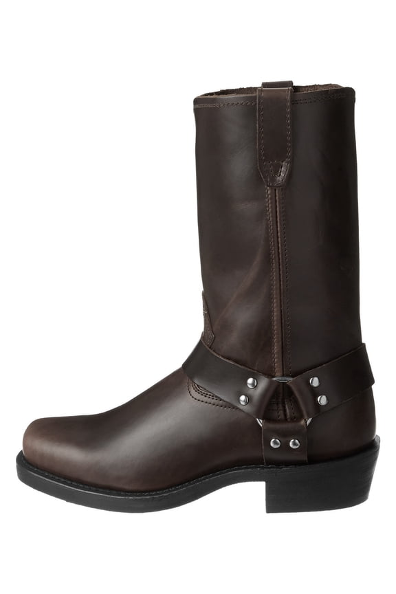 Men's Boots- Comfortable Pull-On Design with Decorative Buckle