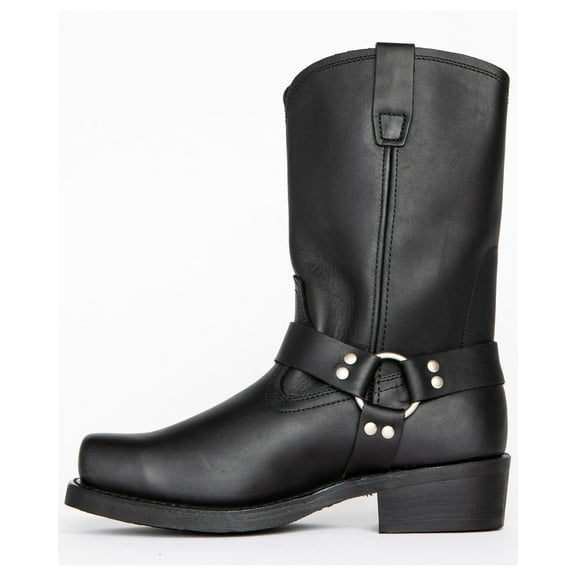 Men's Boots- Comfortable Pull-On Design with Decorative Buckle