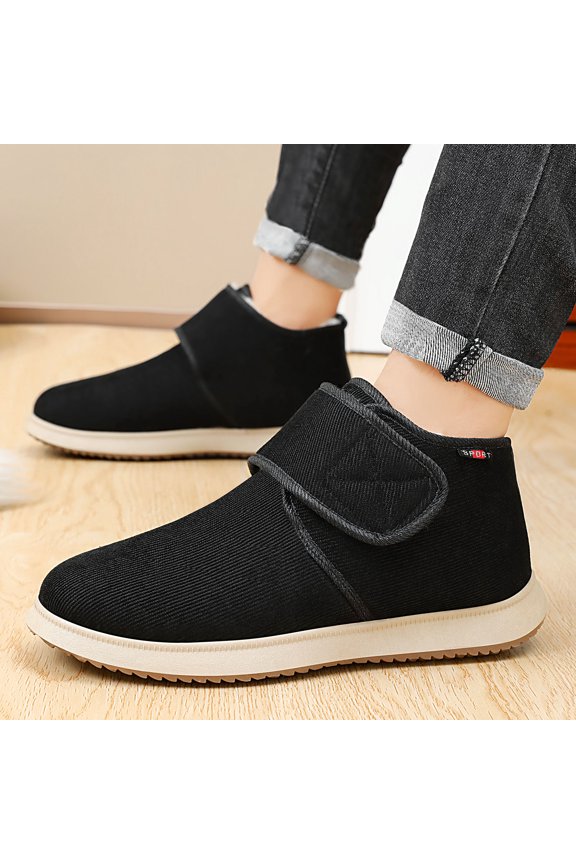 Men's Boots Men's Boots For Middle And Elderly Dad With Thick Cotton Boots And Plush