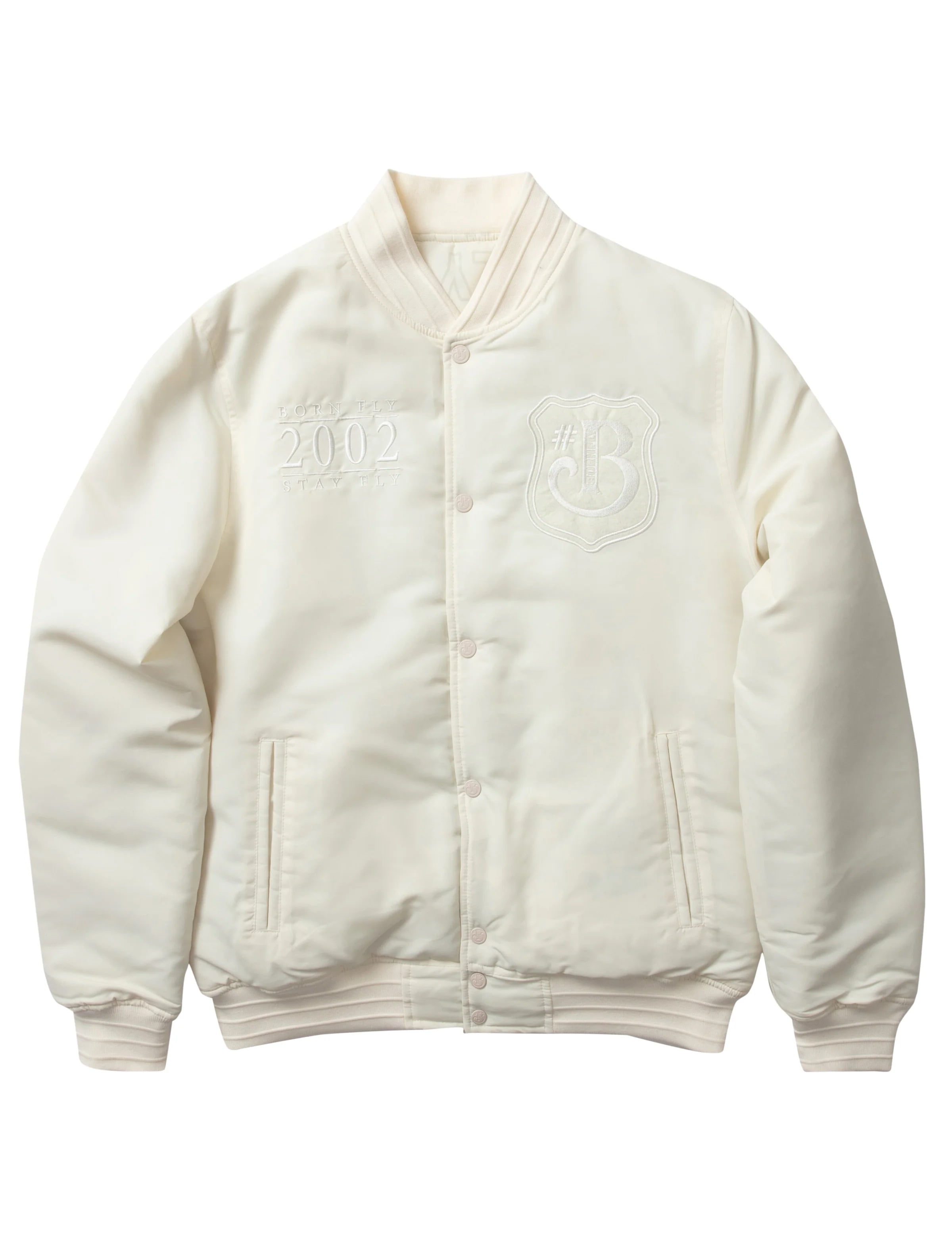 Men s Born Fly Cream Fly Rich Nylon jacket S
