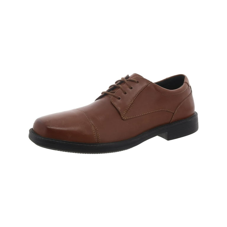 Bostonian Mens Wenham Cap Leather Square Toe Cap Toe Oxfords