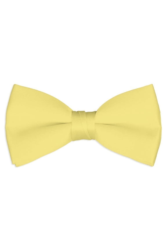 Men's Bow Tie Solid Color Wedding Ties Adjustable Pre-Tied Formal Tuxedo Bowties
