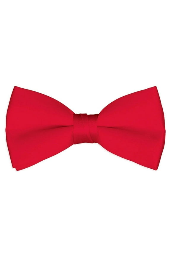 Men's Bow Tie Solid Color Wedding Ties Adjustable Pre-Tied Formal Tuxedo Bowties