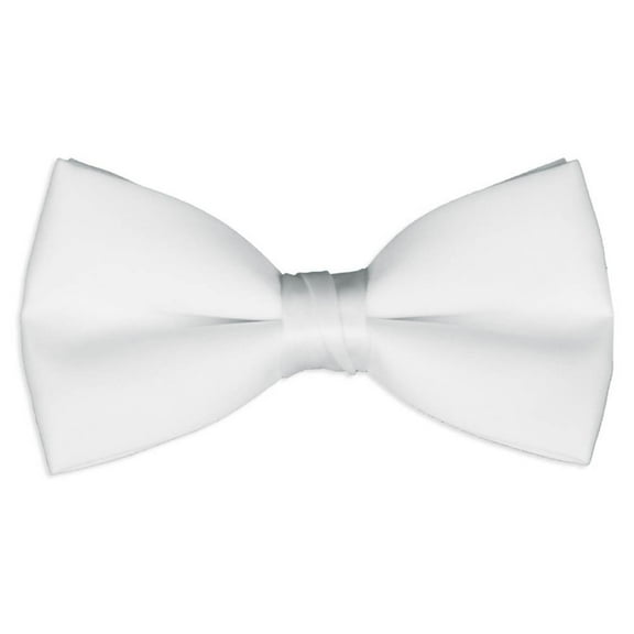 Men's Bow Tie Solid Color Wedding Ties Adjustable Pre-Tied Formal Tuxedo Bowties